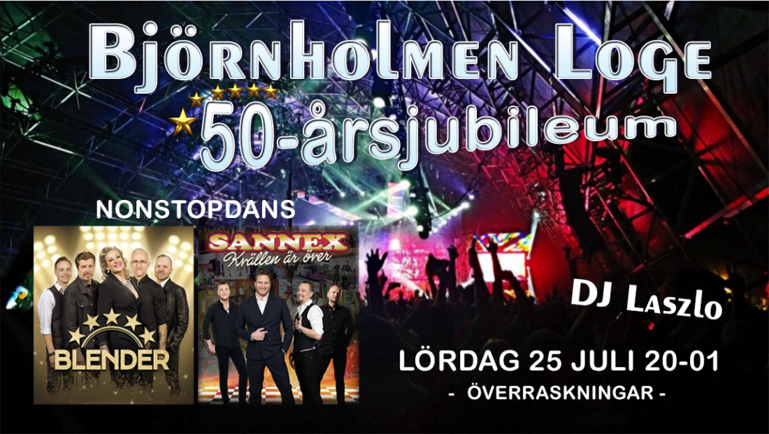 50-årsjubileum på Björnholmen Loge 25 juli